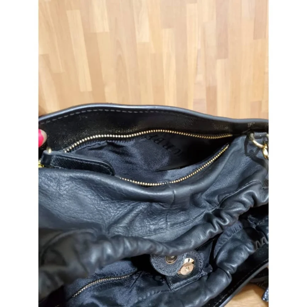 Authentic Burberry Dinton Convertible Satchel Patent Medium